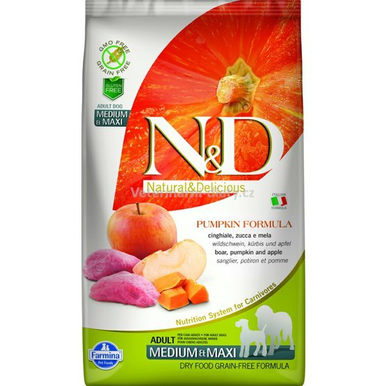 N&D GF Pumpkin DOG Adult ML Boar & Apple 2,5kg.jpg