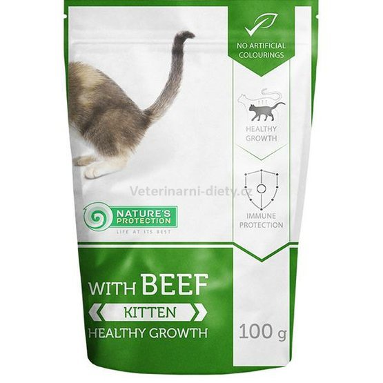 Nature's Protection Cat kaps. Kitten with Beef 100g .jpg