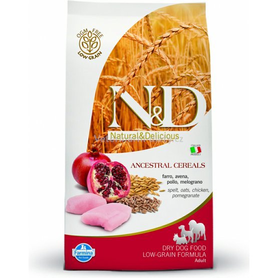 N&D Low Grain DOG Adult MINI Chicken & Pomegranate 2,5kg