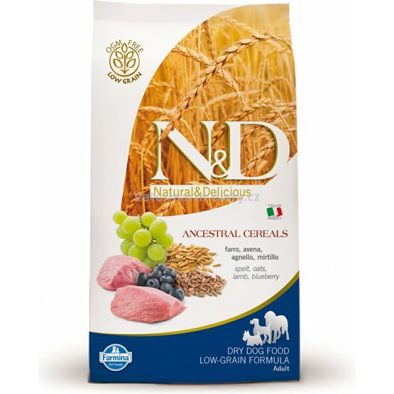 N&D Low Grain DOG Adult MINI Lamb & Blueberry 2,5kg